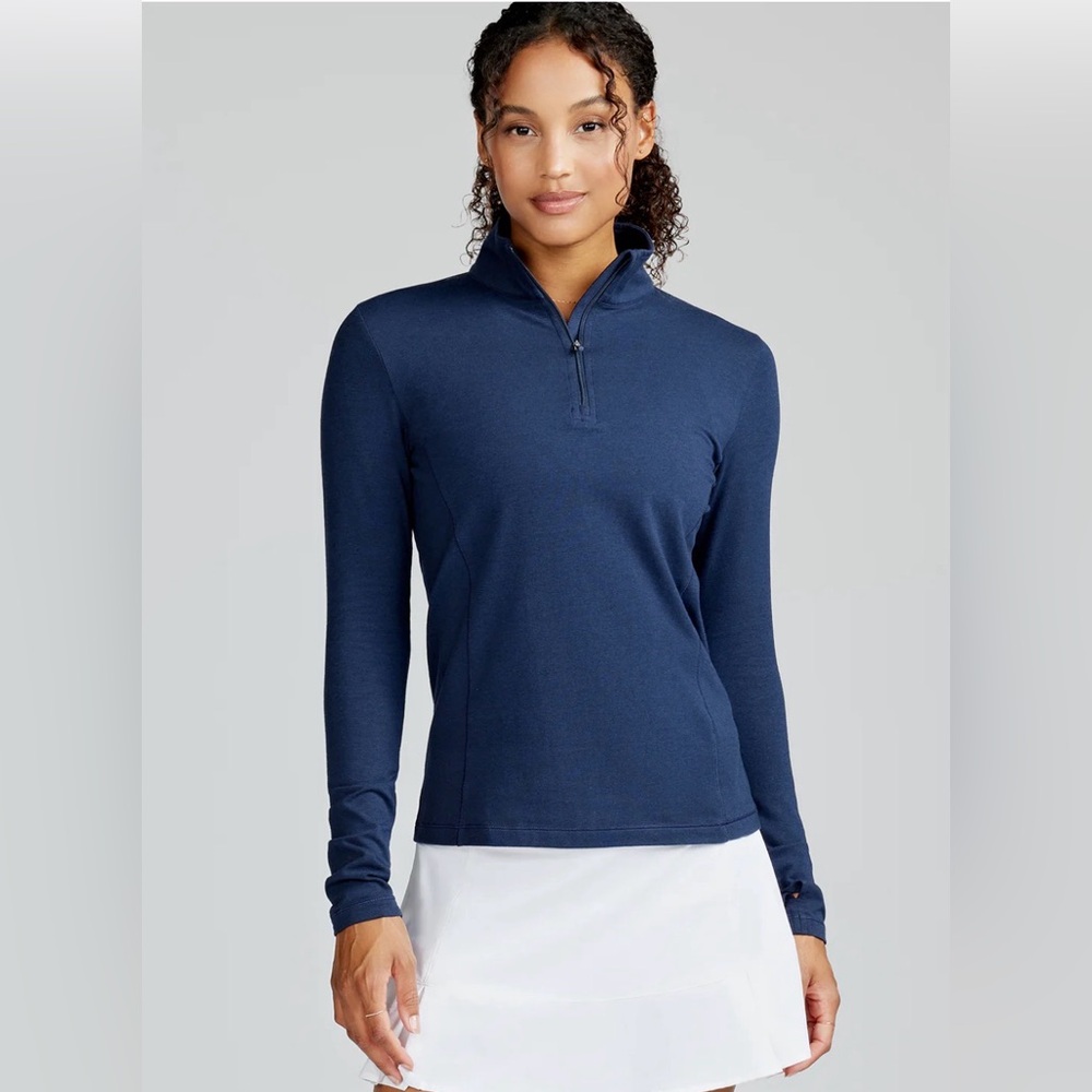 Tasc Performance Recess Quarter Zip Navy Pullover - image 1